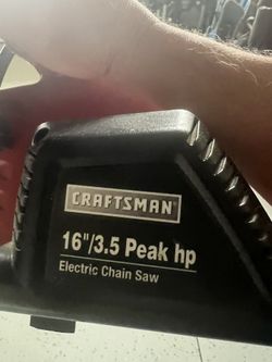 Used craftsman 16” Electric Chain Saw