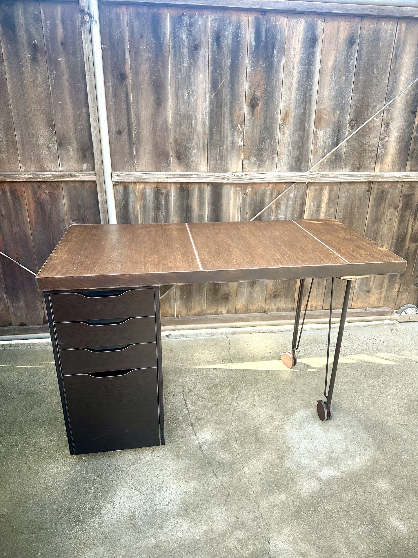 Custom Desk with IKEA Micke Drawer