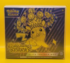 Pokemon TCG Scarlet & Violet Surging Sparks Elite Trainer Box |BRAND NEW SEALED W/Plastic Protector, FS/FT