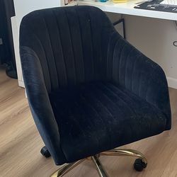 Adan Velvet Office Chair