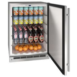 U-LINE Refrigerator Mini Fridge UORE124SS01A 01974 .