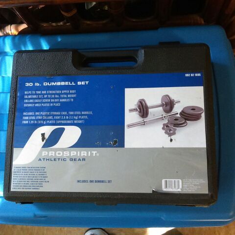 PROSPIRIT ATHLETIC GEAR 30 LB. DUMBBELL SET