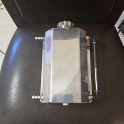 Aluminum Radiator Coolant Overflow Bottle Recovery Water Tank Universal