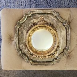 Small Vintage Convex Mirror