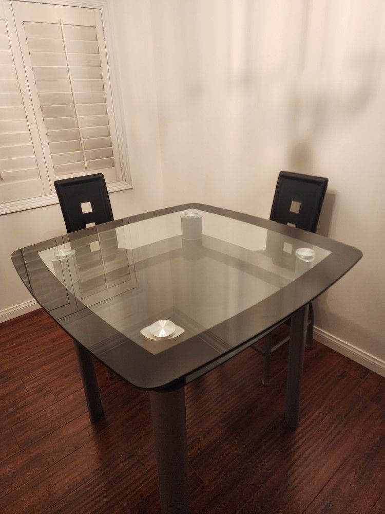 Glass Dining Table Set