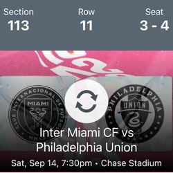 Inter Miami CF vs Philadelphia Union 