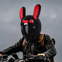 Helmet Cover Helmet Cover Bunny Motorbike
