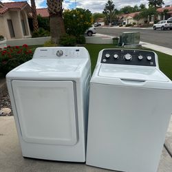 Ge washer and Samsung gas dryer set
