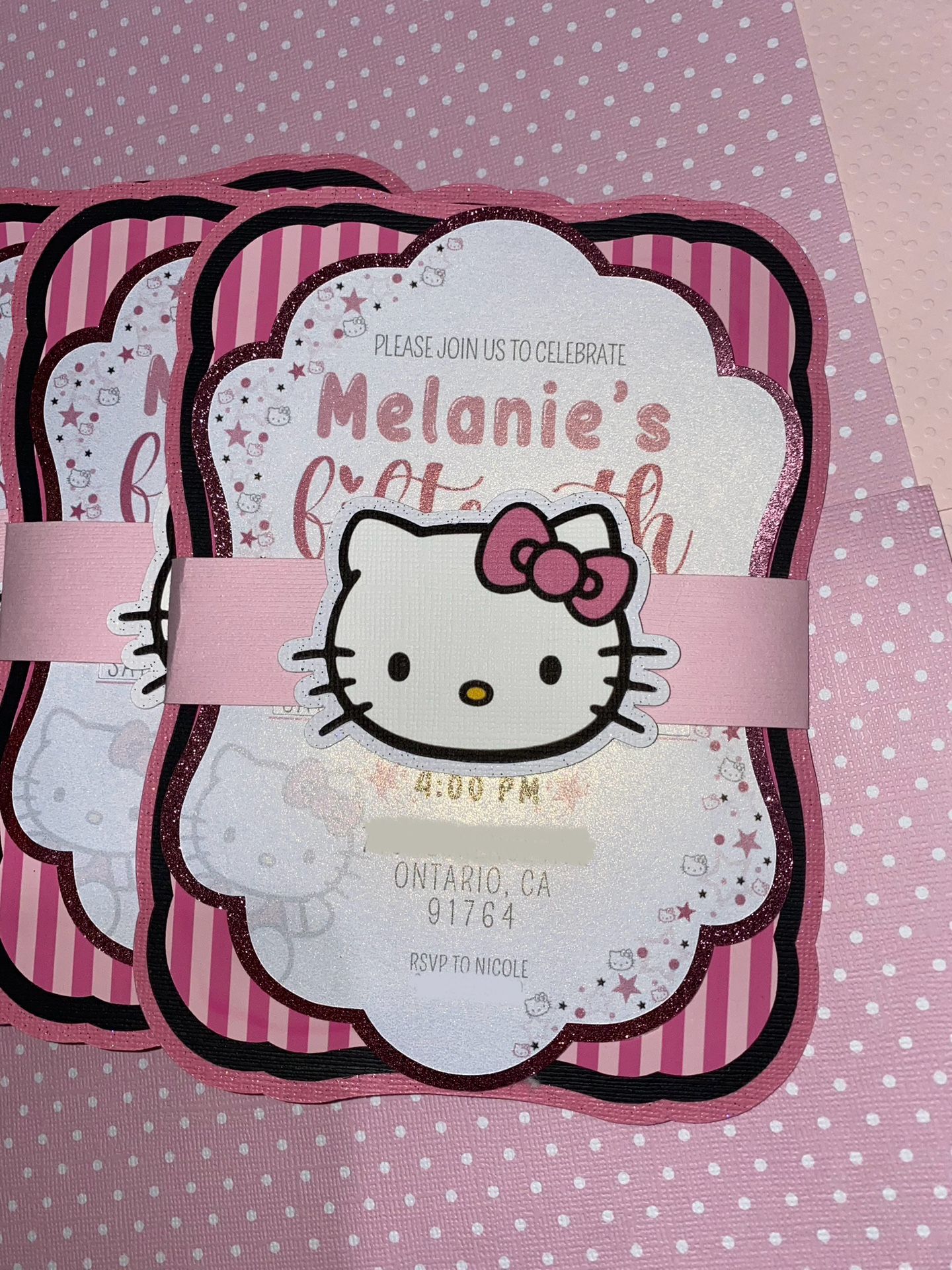 Hello Kitty Birthday Party Invitations