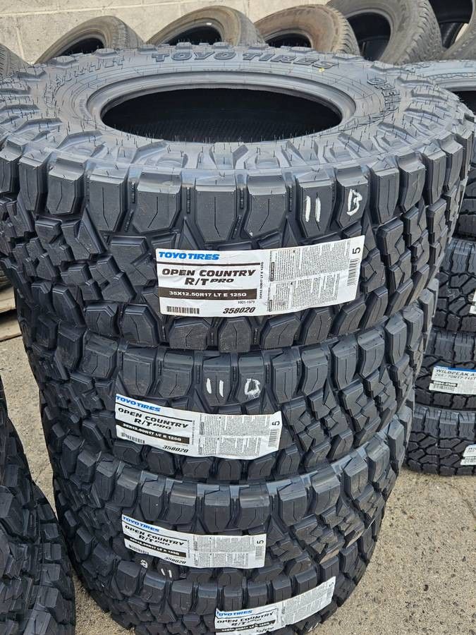 4 New LT 35-12.50-17 Toyo Open Country RT PRO Terrain Tires 35 12.50 R17 Inch Tire Load E 10 Ply FREE Same Day Delivery Most Inland Empire