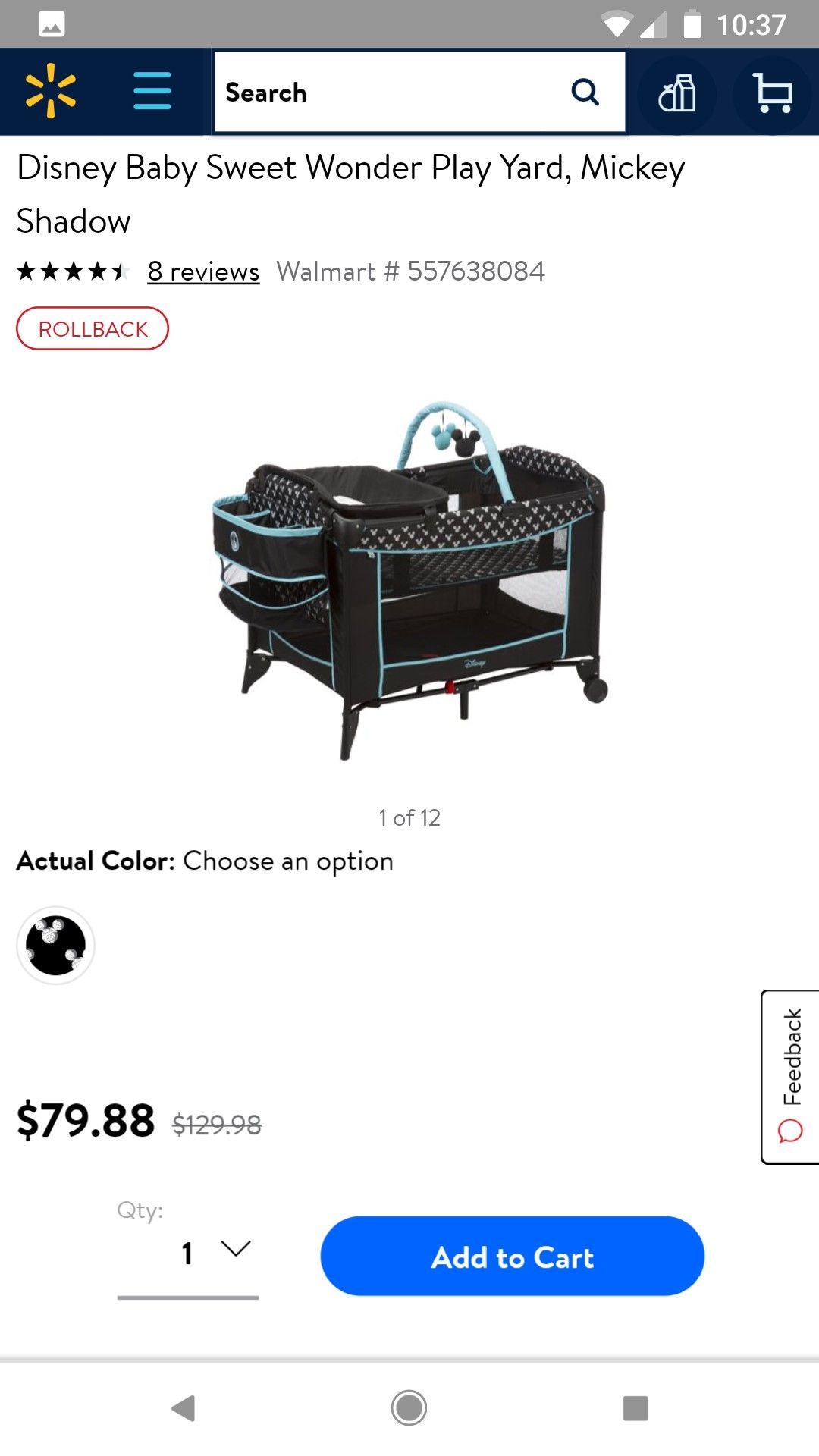 Mickey Mouse Playpen for Baby