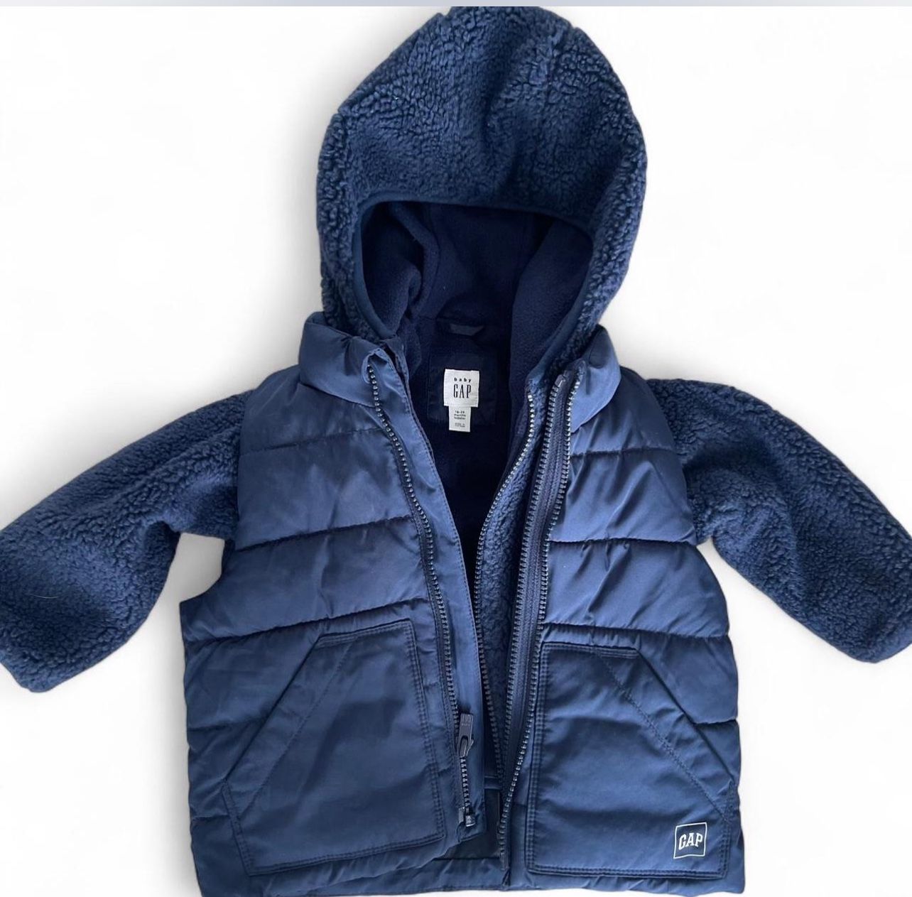 Baby Gap Toddler Sherpa 3-In-1 Jacket size 18-24 months 