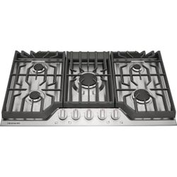 Frigidaire FCCG3627AS - 36-inch Gas Cooktop with 5 Sealed Burners, Stainless Steel