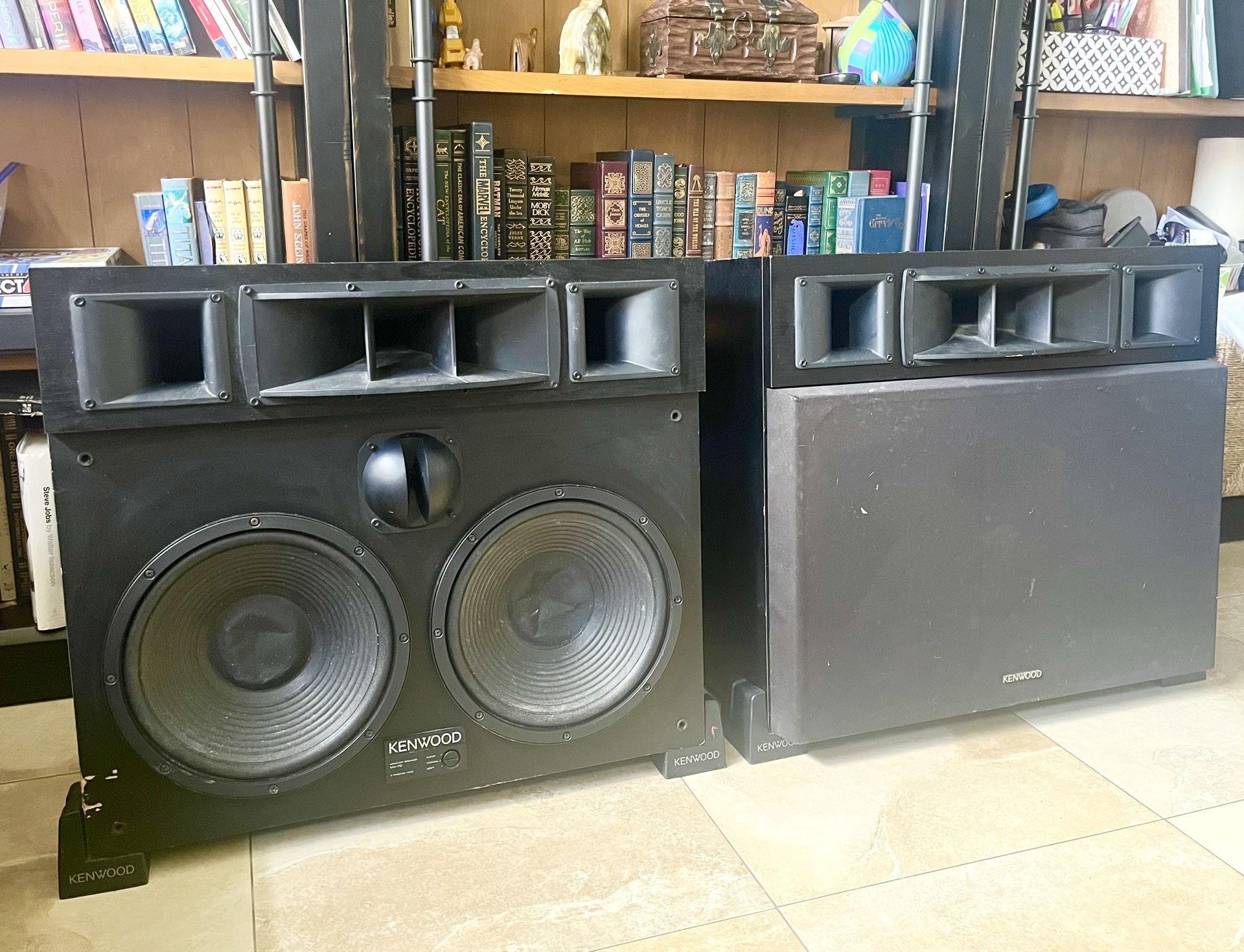 (2) Kenwood Dual 12” 🔈 3-way 250w Audiophile Speakers