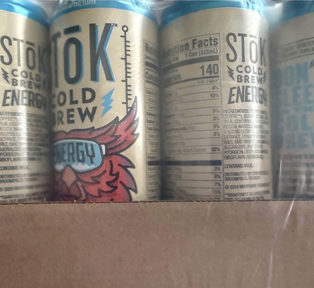 stok  Cold Brew energy vanilla cream energy Coffe Beverage