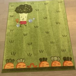 54”x63” IKEA Kids Green area Rug 
