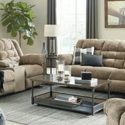 [SPECIAL] Workhorse Cocoa Reclining Living Room Set

