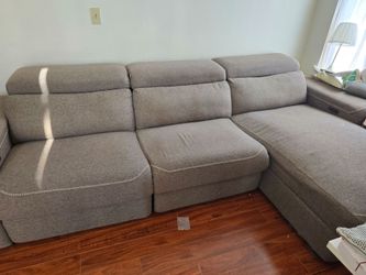 Ashley Automatic Reclining L-Shaped Sofa Chaise AS IS - FREE on Curb