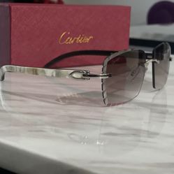 Cartier Glasses- White Buffs 
