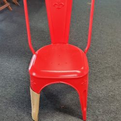 Red Metal Chair "FDL"