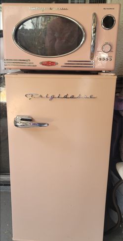 Pink Microwave & frige