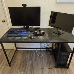 Black Desk With Free Office Chair