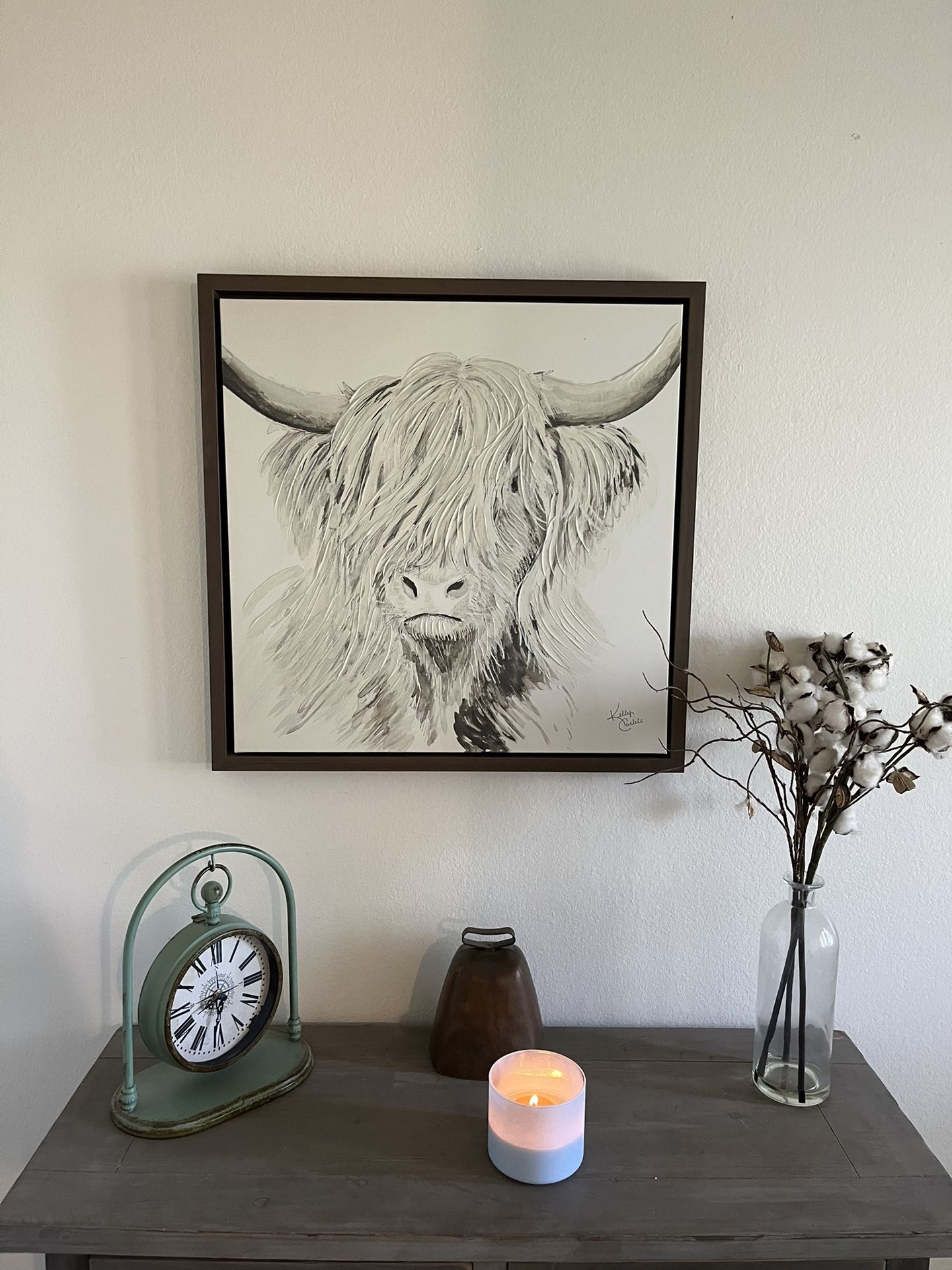 Highland Cow Canvas Wall Decor