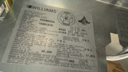 New heater williamson