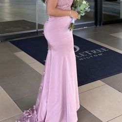 Pink Bridesmaids/prom Dress Size 8