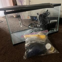 Fish Tank With Accessories 