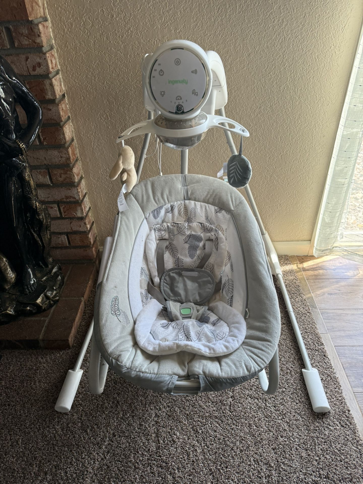 Ingenuity InLighten 2-in-1 Soothing Baby Swing & Rocker -