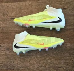 Size 13 Nike Phantom 6 High Elite FG  Black Yellow Mens Soccer Cleats HJ2147-800