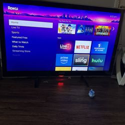 Samsung Flat Screen With Roku 60” Tv