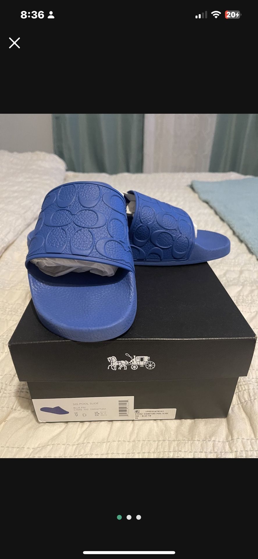 Authentic women’s coach slides size 9 brand new with box