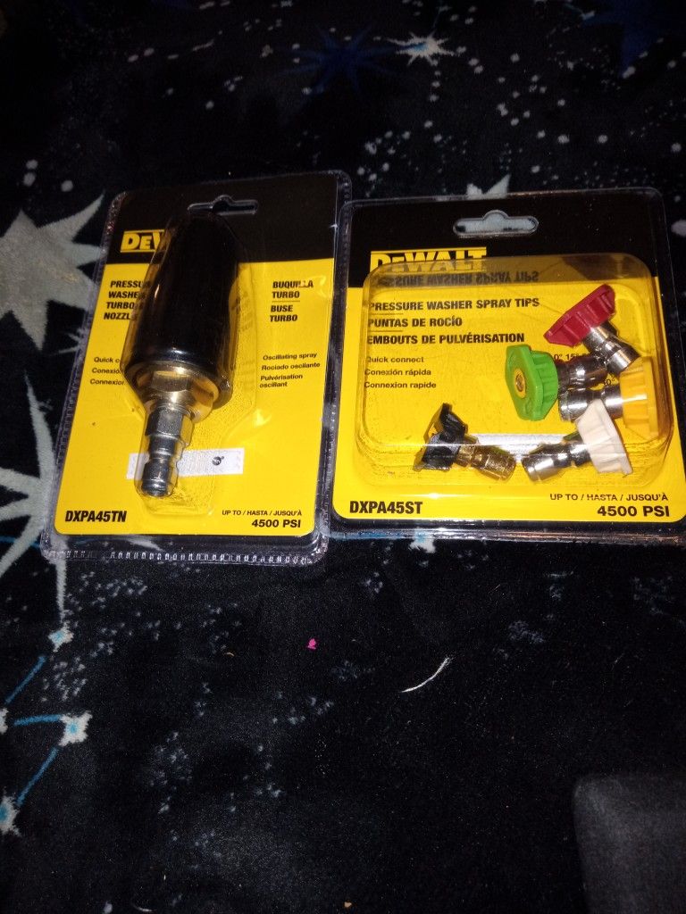 Pressure Washing Terminal Spray Nozzle And Assorted Pressure Washer Spray Tips