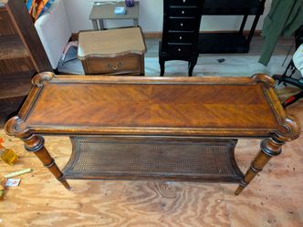 Long Console Table With Lower Storage Shelf