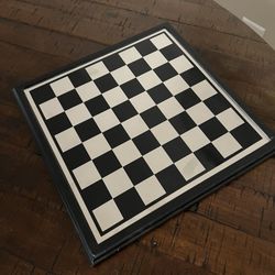 Black and Silver Checker Or Chess Board