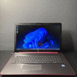 HP Laptop 17-by0037nr Maroon Burgundy Intel Pentium Silver N5000 4GB RAM New 128 GB SSD