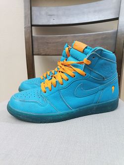 Nike Air Jordan 1 Retro 9.5 Gatorade Blue Lagoon OG I AJ5997-455 blue Orange