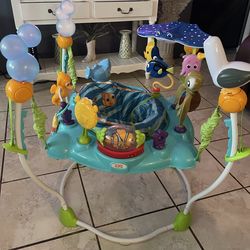 Baby bouncer and diapers sizes 1,3,4