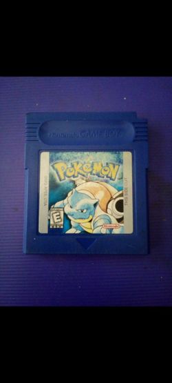 Pokemon Blue Gameboy game cartridge