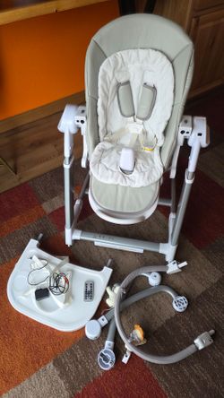3-in-1 baby swing, booster and high chair combo