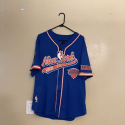 New York Knicks baseball-style jersey