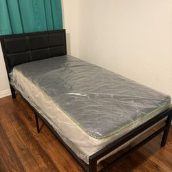 Twin size bed with Mattress 