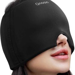 NEW! Hot & Cold Migrane Relief Cap, Black, Gel, super soft material