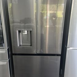 Happy Mother’s Day/ Counter Depth Max Black Stainless Steel Refrigerator On Sale Was$3299 Now$1099 