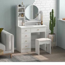 Makeup Vanity Table Set