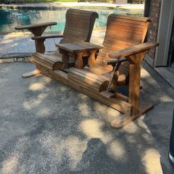 Rocking Chair Bench