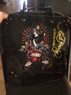 Ed Hardy tote purse bag