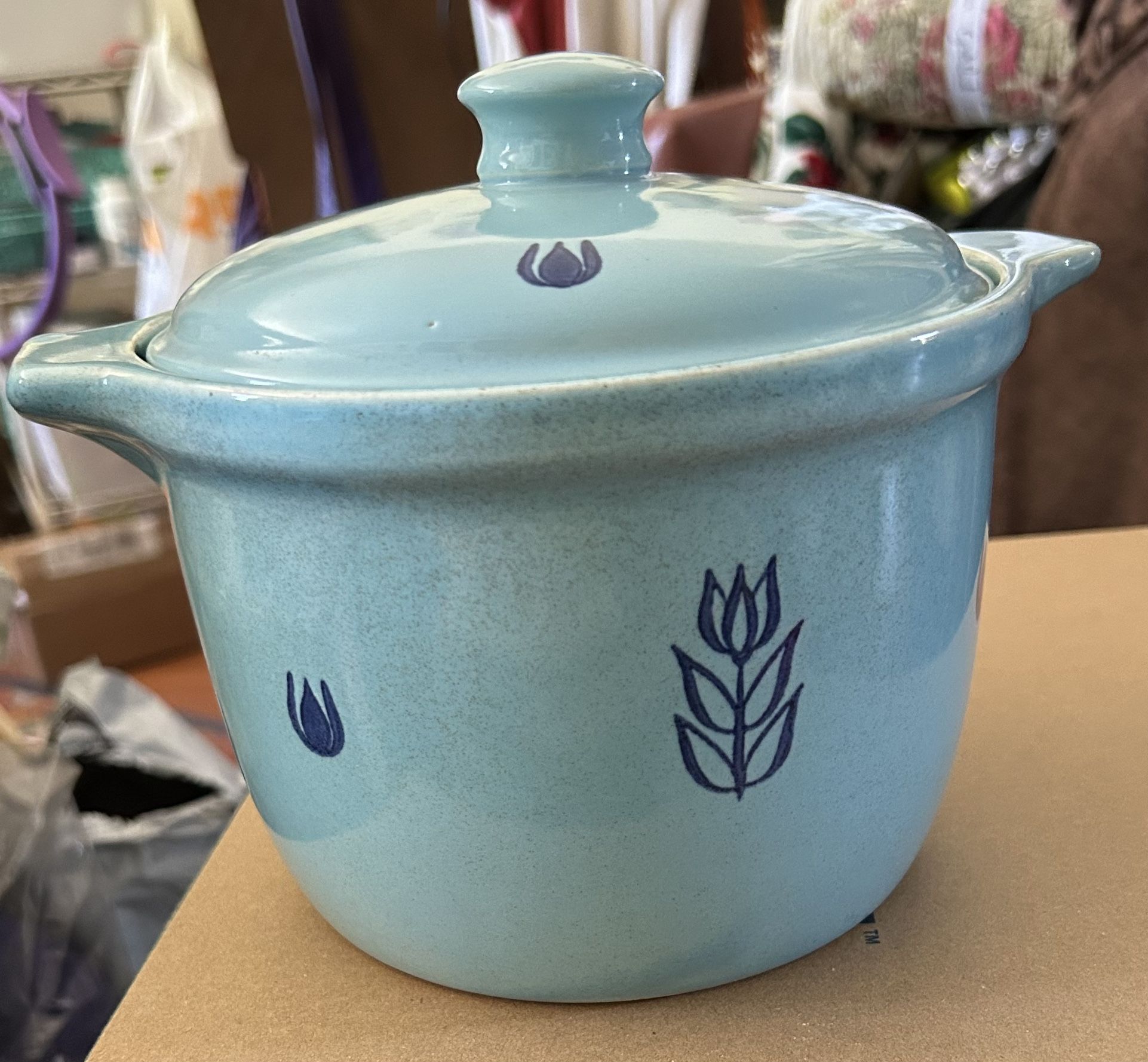 Vintage “Cronin” Tulip Crock